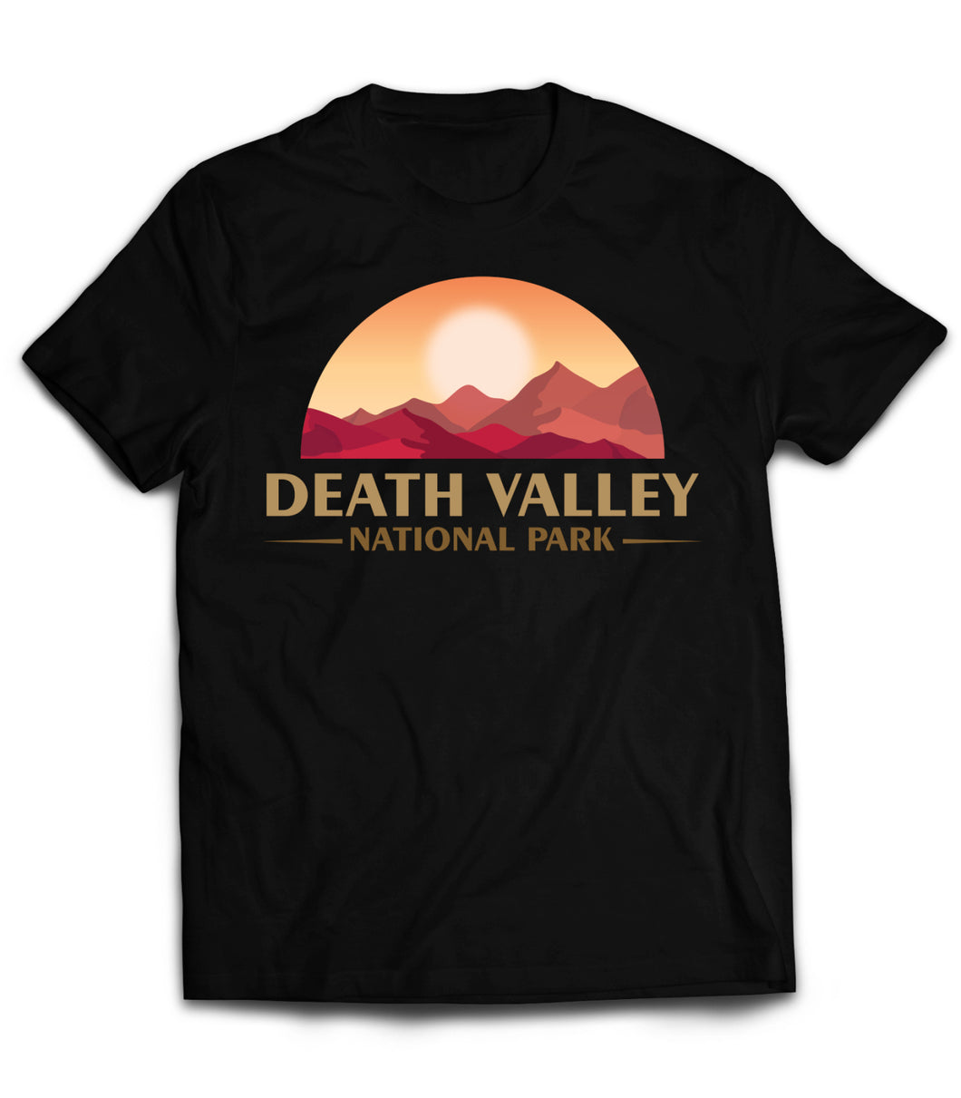 T Shirt Death Valley Death Valley National Park Sun Rise Set Mountains   by Market Trendz