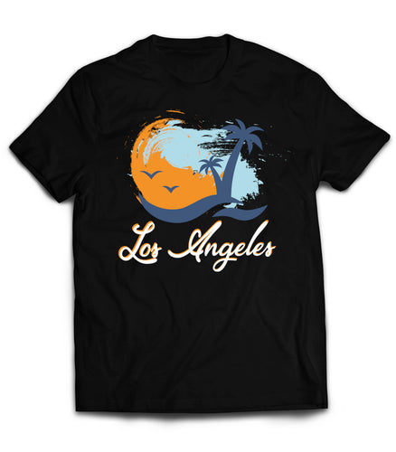 Los Angeles Palm Tree T-Shirt Los Angeles Palm Tree Destination  by Market Trendz