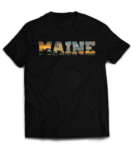 Maine T-Shirt Maine Nubble Lighthouse Unique T-Shirts for Your Unique Personality   by Market Trendz
