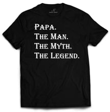 Load image into Gallery viewer, Papa The Man The Myth The Legend Tshirt For Men Dad Grandpa by Market Trendz