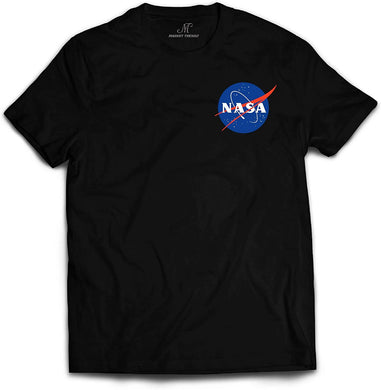 Market Trendz Official Logo NASA I Smaller Upper Left Chest Logo NASA T Shirts for Men