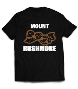 T Shirt Mount Rushmore Mountain President History Brown White   by Market Trendz