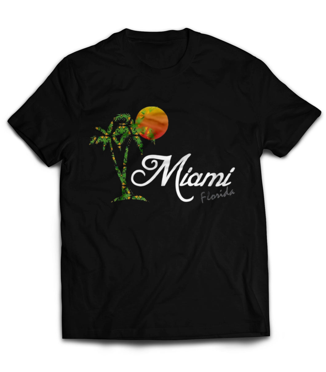 Miami Palm Tree T-Shirt Miami  Tshirt  Palm Trees Destination  by Market Trendz