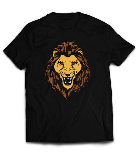 Lion T-Shirt Magestic with Evil Red Eyes  by Market Trendz